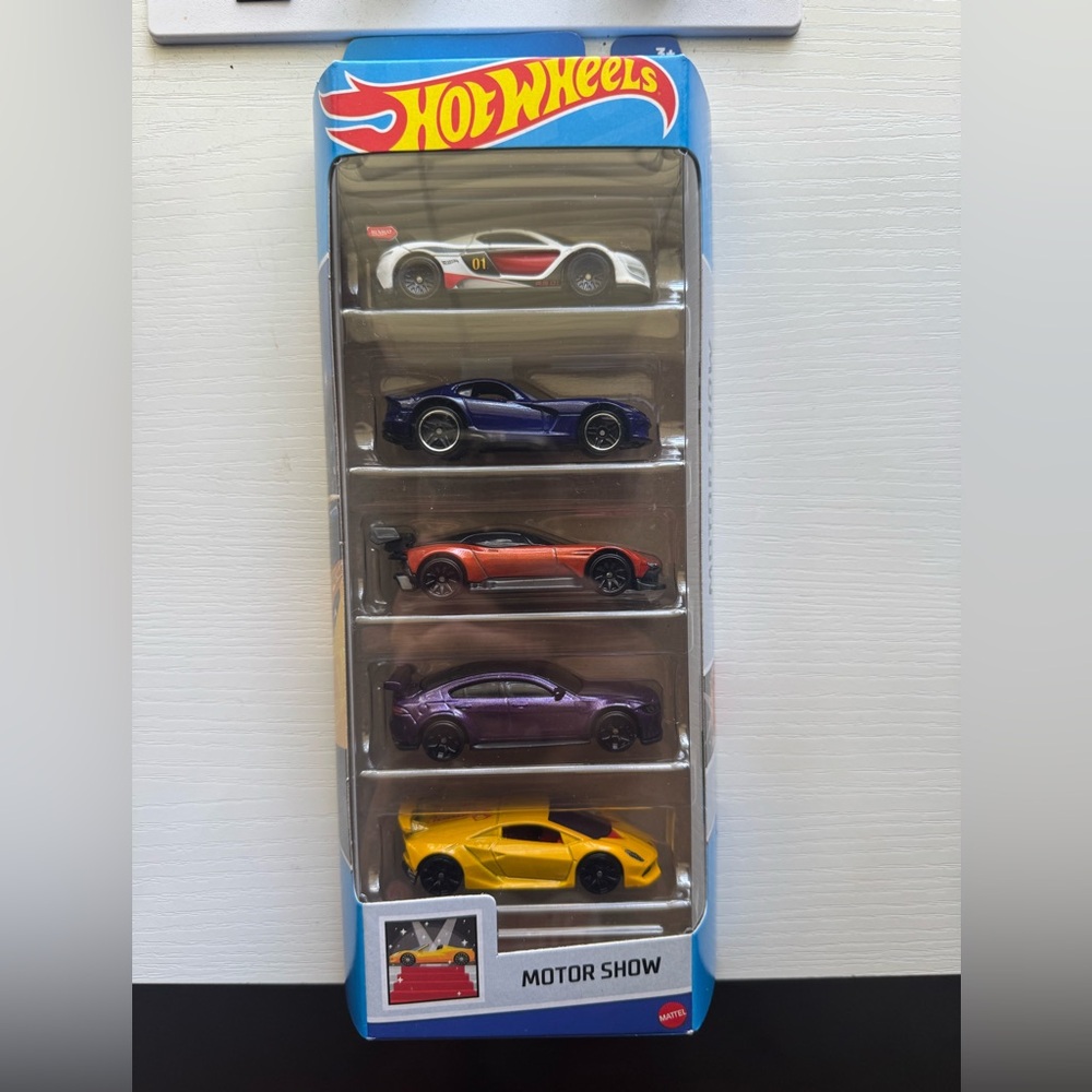 Hot Wheels Motor Show 5-Pack – Exotic & Performance Car Set